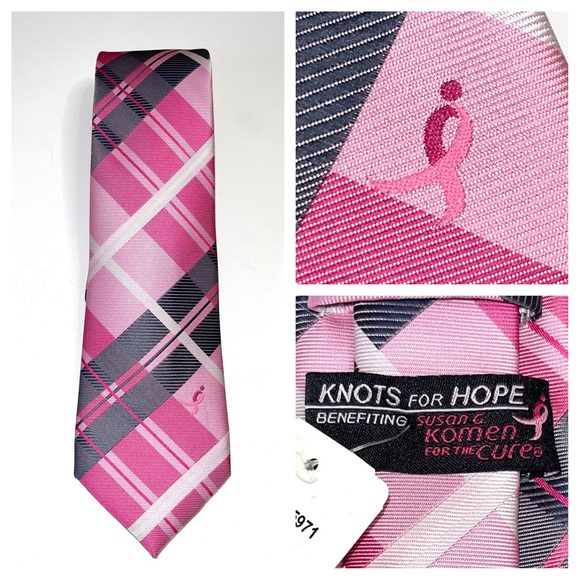 Macy's Accessories Breast Cancer Awareness Tie Knots For Hope For Susan G Komen Foundation